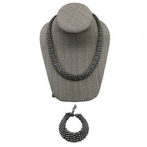 16” Silver Plated Necklace & Bracelet